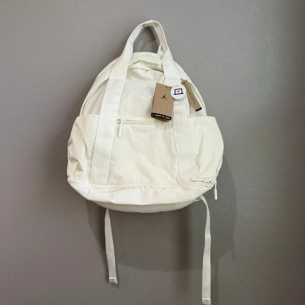 Nike Air Jordan Alpha Backpack Sail White‎ Cream NWT 28L